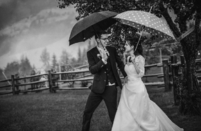 Hochzeit bei Regen